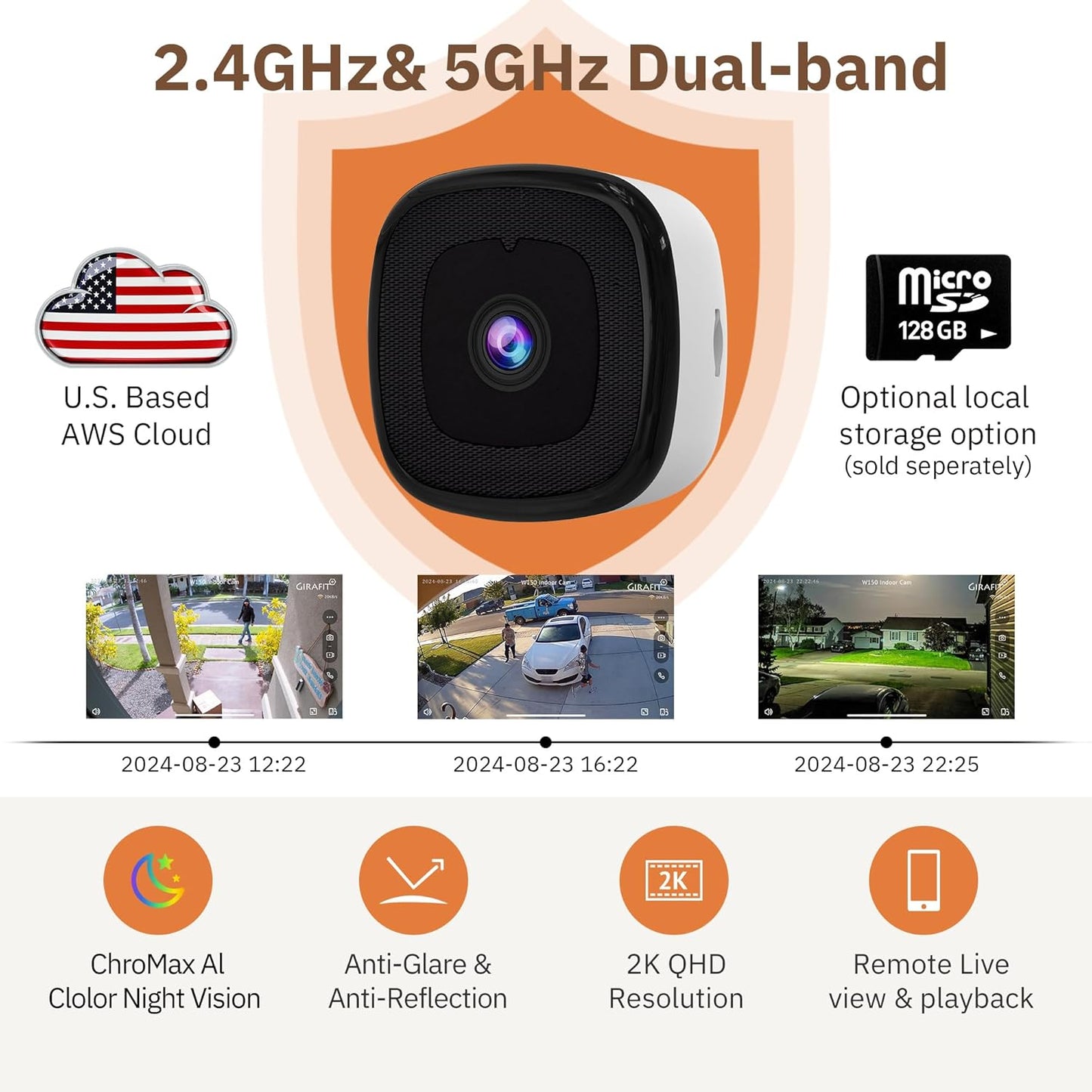 GIRAFITPRO™ 3MP HD Window Camera – Safer Home, Day & Night